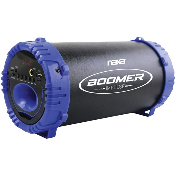 Naxa BOOMER IMPULSE LED Bluetooth Boom Box (Blue) NAS-3084 BLUE